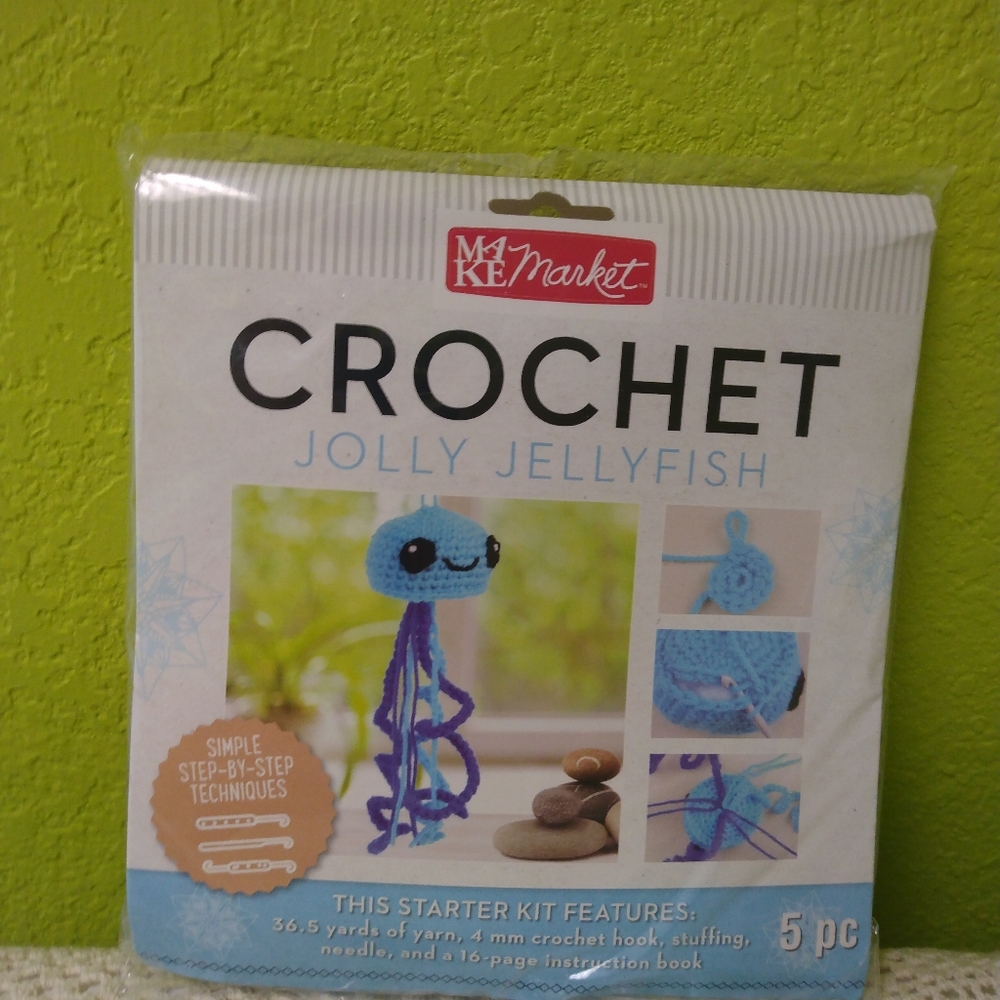 Crochet kit  jelly fish